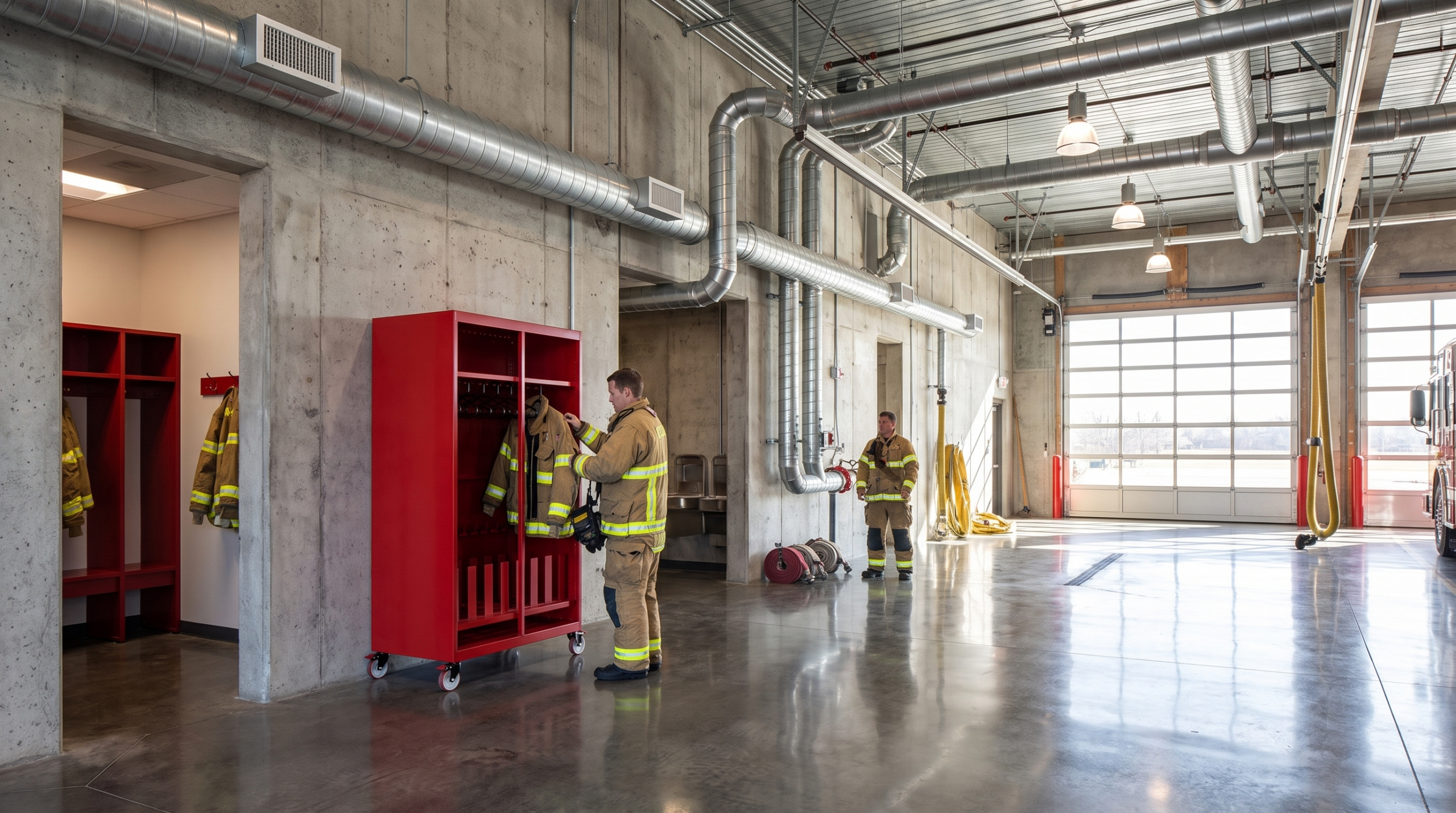 Garran Heated Cabinet installed in fire station